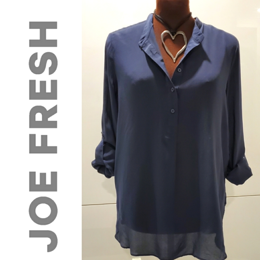 🧥100% Silk Mandarin Collar Blouse